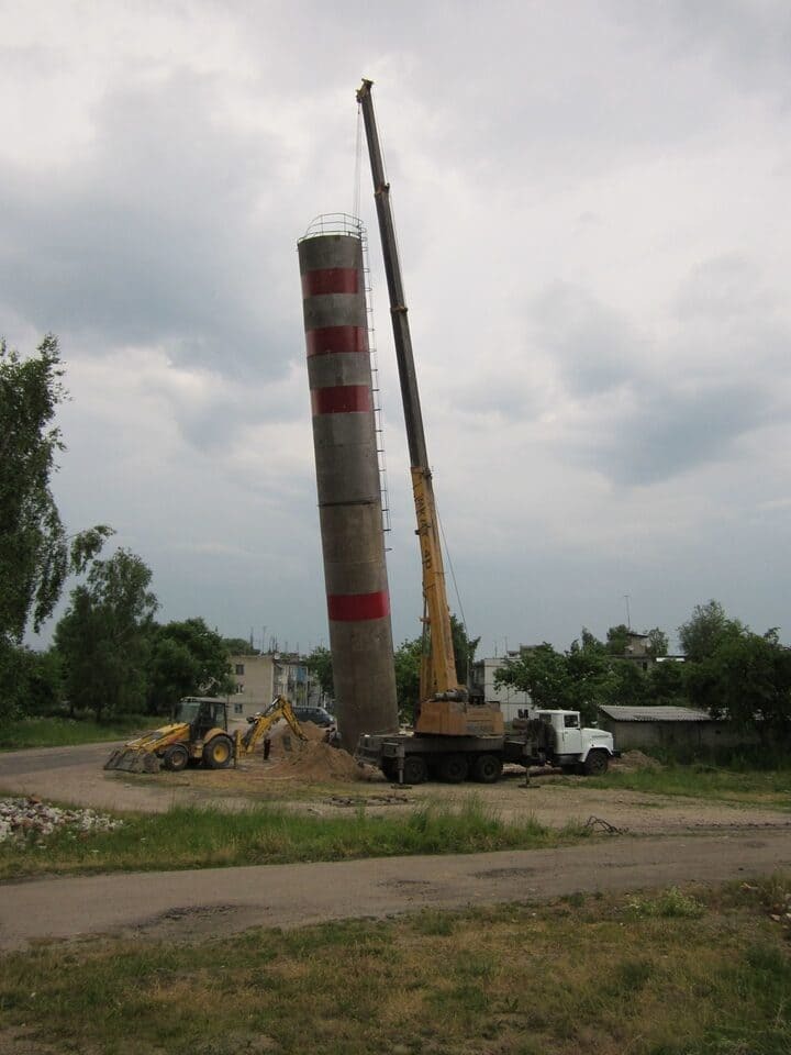 установка водонапорной башни